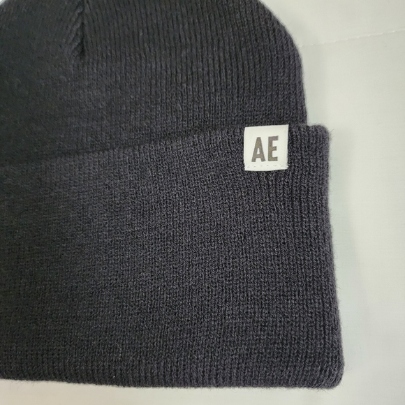 American Eagle Black Toque Beanie Unisex - Picture 2 of 6